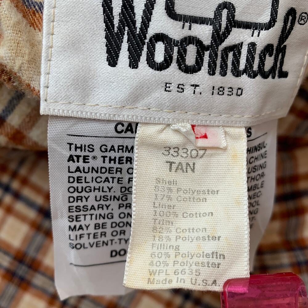 Woolrich Men Insulate Work Vest L Brown 80s Vintage Heritage Utility Corduroy 3M - Picture 4 of 12